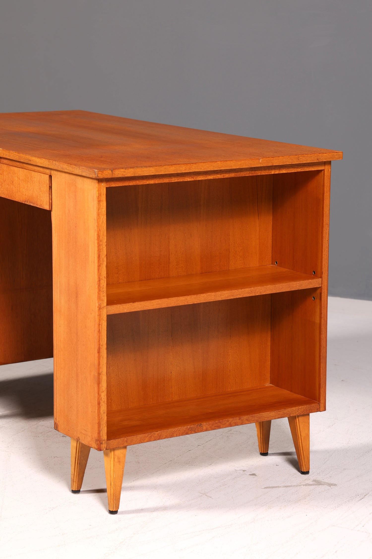 Wunderschöner Mid Century Schreibtisch Danish Design Bürotisch Vintage Retro 60er Office Table Arbeitstisch Holz Skandinavisch