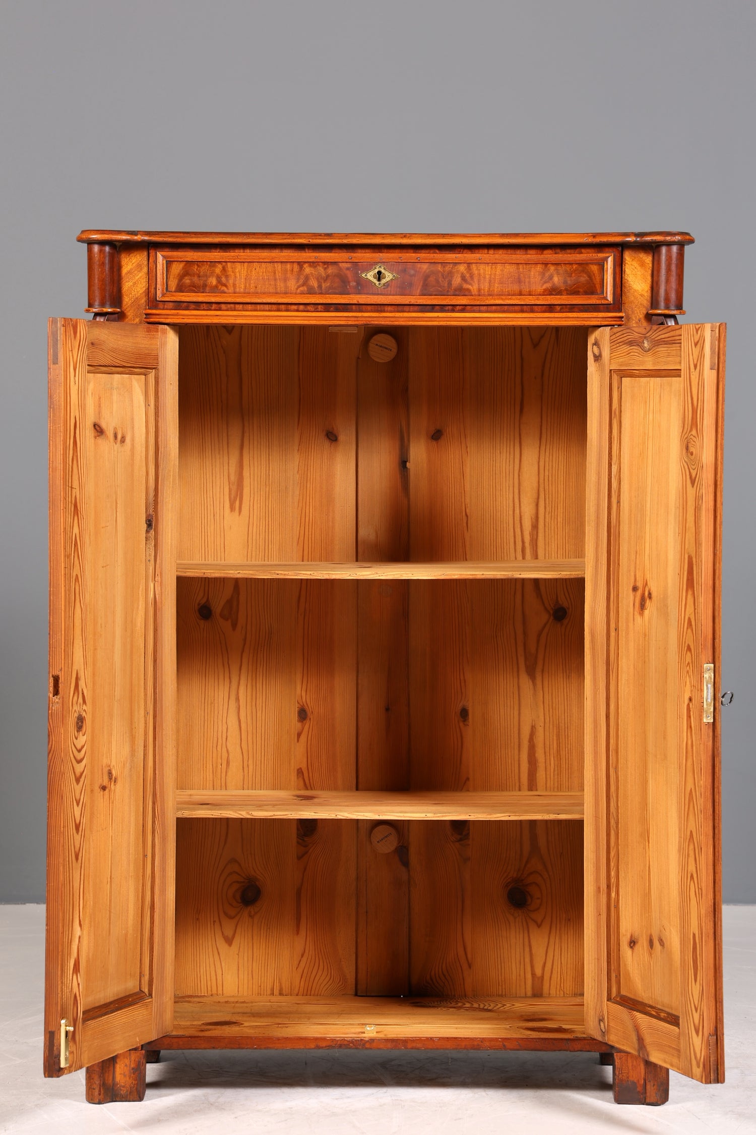 Traumhafter Louis Philippe Schrank um 1880 Gründerzeit Vertiko Highboard Schrank