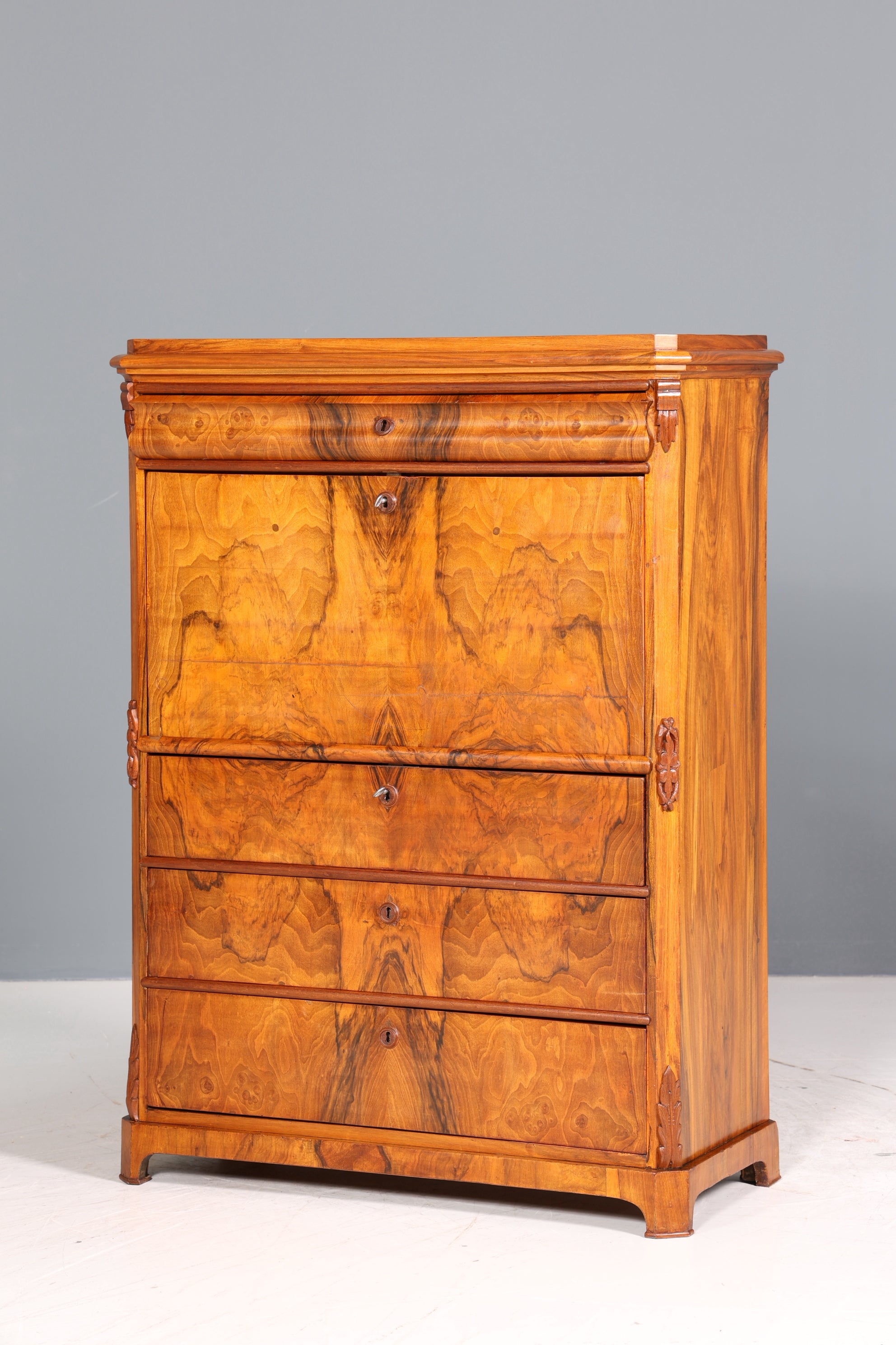 Traumhafter Louis Philippe Sekretär um 1880 Gründerzeit Antik Schrank Chiffoniere