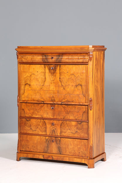 Traumhafter Louis Philippe Sekretär um 1880 Gründerzeit Antik Schrank Chiffoniere