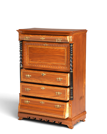 Traumhafter Gründerzeit Sekretär Vertiko Highboard Louis Philippe Kommode um 1880