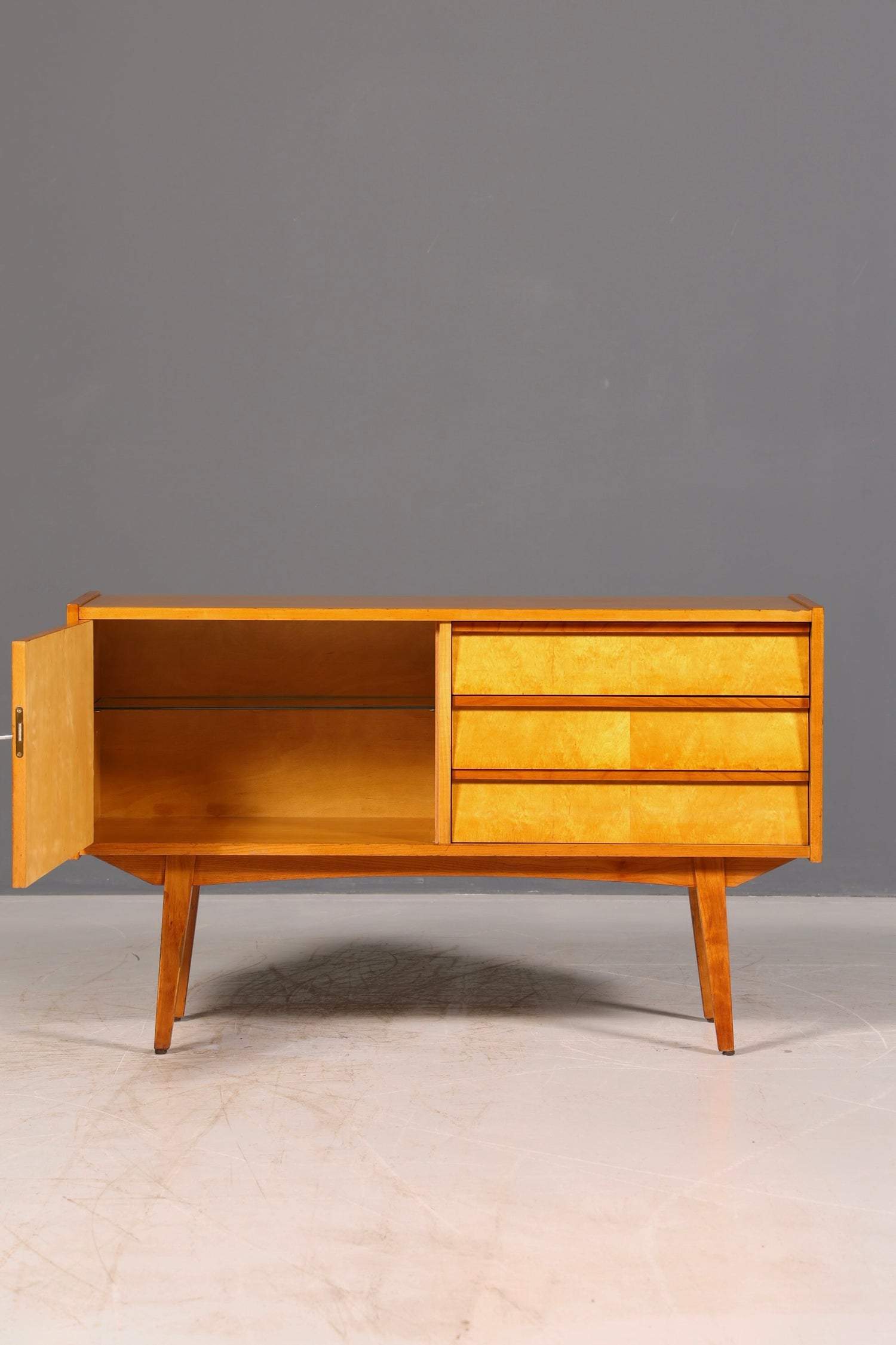 Beautiful mid-century sideboard, vintage TV cabinet, 1960s cabinet, credenza, lowboard, genuine wood