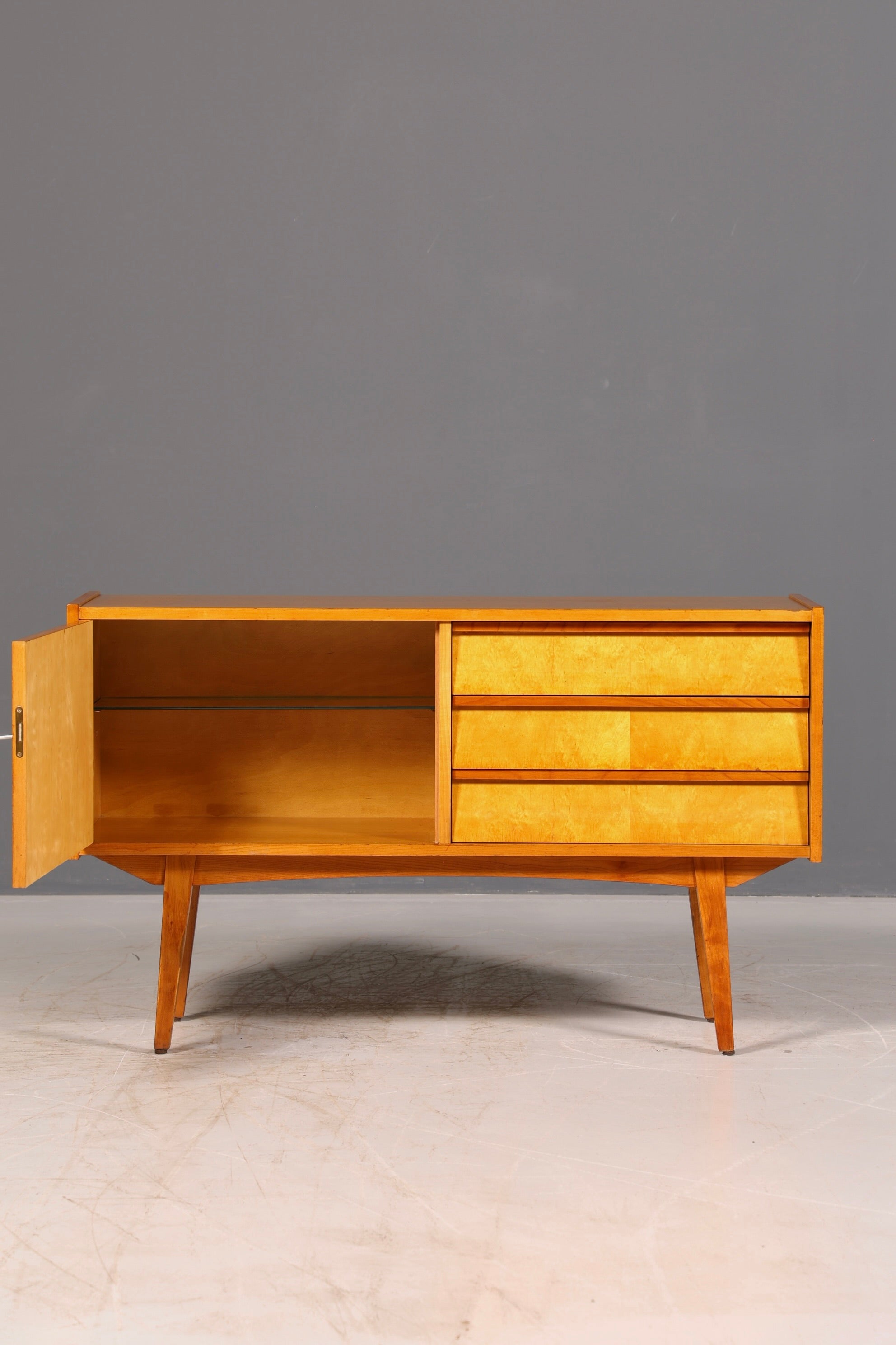 Beautiful mid-century sideboard, vintage TV cabinet, 1960s cabinet, credenza, lowboard, genuine wood