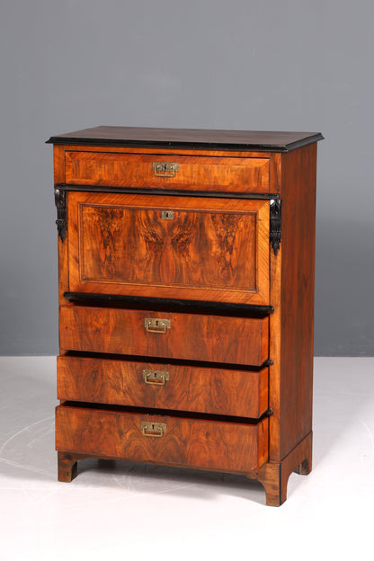 F841 Finish Wunderschöner Gründerzeit Sekretär Kommode Jugendstil Schubladenkommode Antik Vertiko