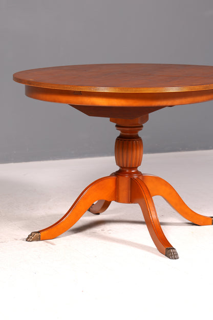 Wunderschöner Englischer Esstisch ausziehbar Eibe Tisch Esszimmertisch Küchentisch Oval Antik Vintage