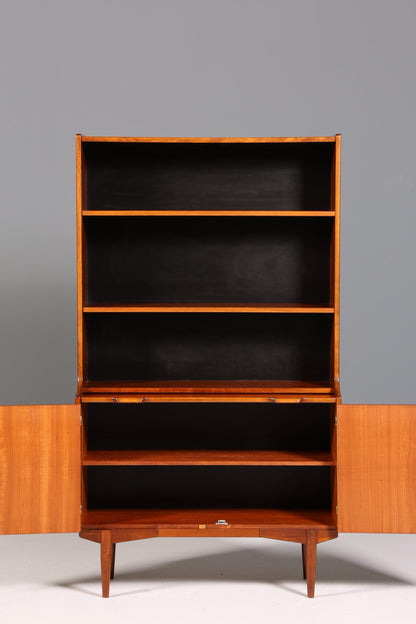 Wunderschönes Mid Century Regal Highboard Teak Holz Hugo Troeds Bücherregal 50s 60s Sekretär Schrank