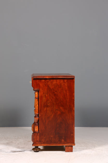 Wunderschöne Gründerzeit Kommode Louis Philippe echt Holz Schubladen Kommode um 1880