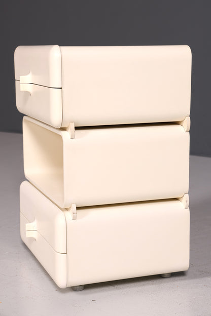 Seltene Mid Century Kommode Space Age Module Nachttisch Design Frankreich Vintage Schubladenkommode 1 von 5