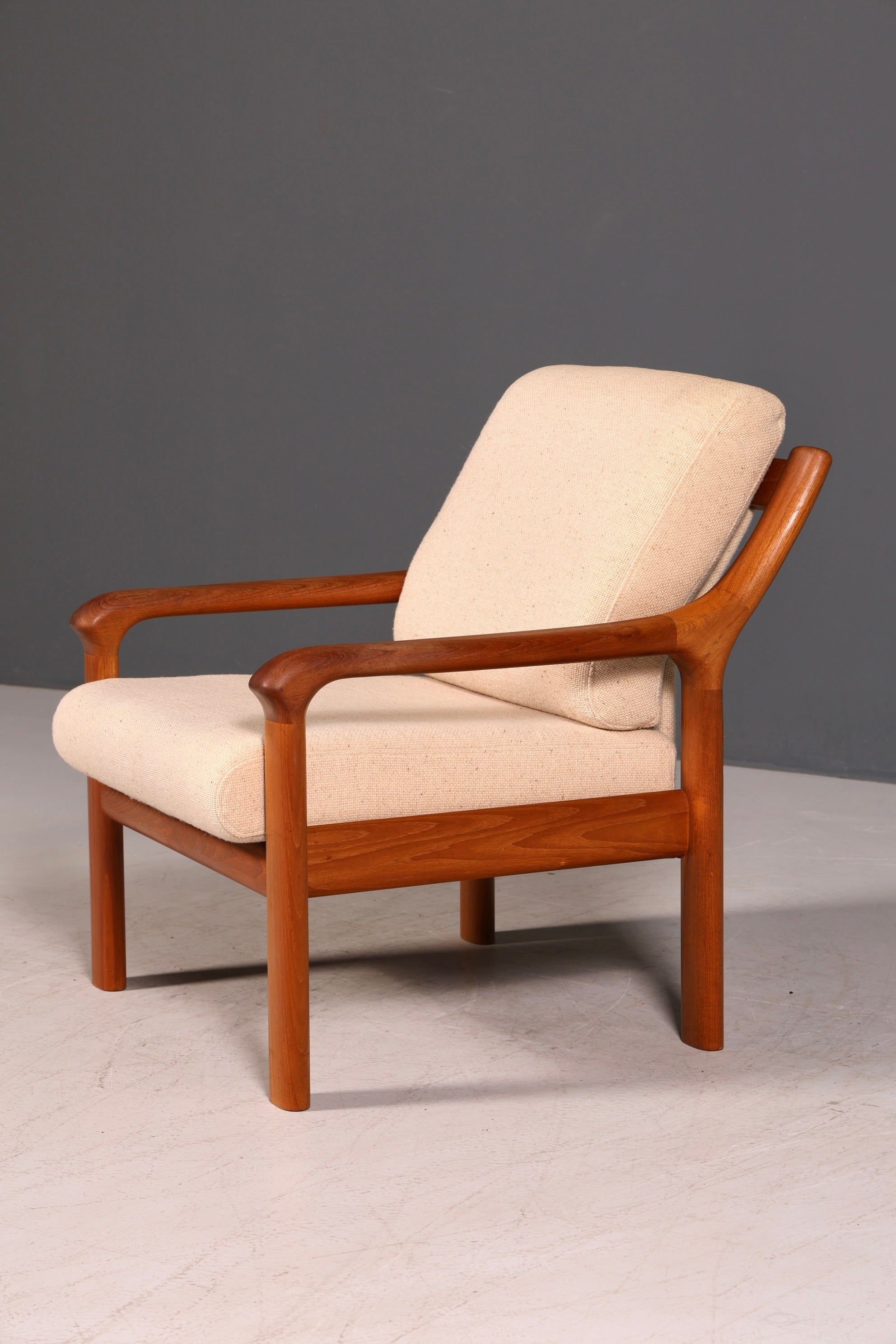 G255 Finish Wunderschöner Mid Century Sessel "Made in Denmark" Teak Holz Armlehnsessel 60s (Kopie)