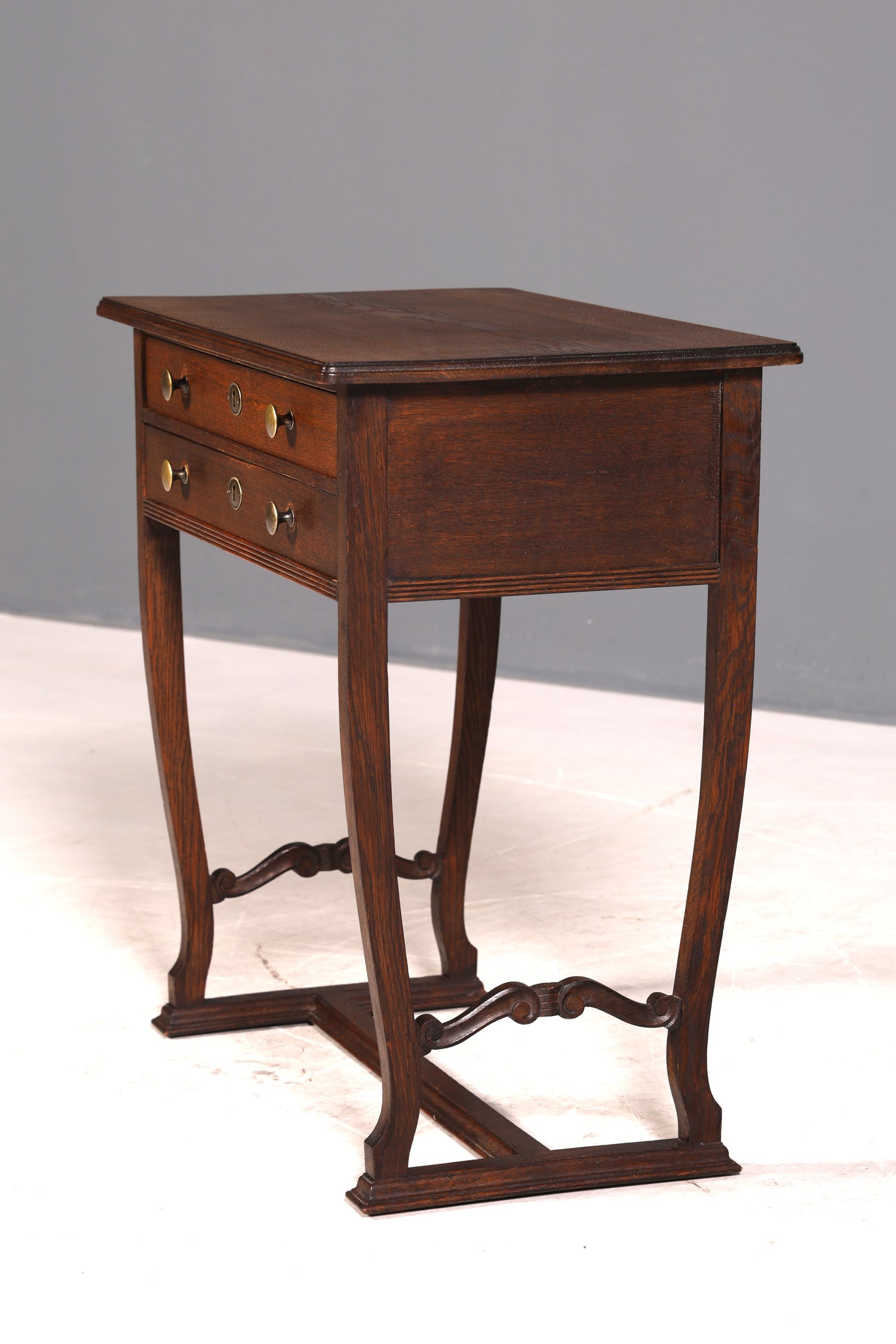 Wunderschöner Jugendstil Kommode Antik Nähtisch um 1910 Eiche Holz Ablagetisch Beistelltisch