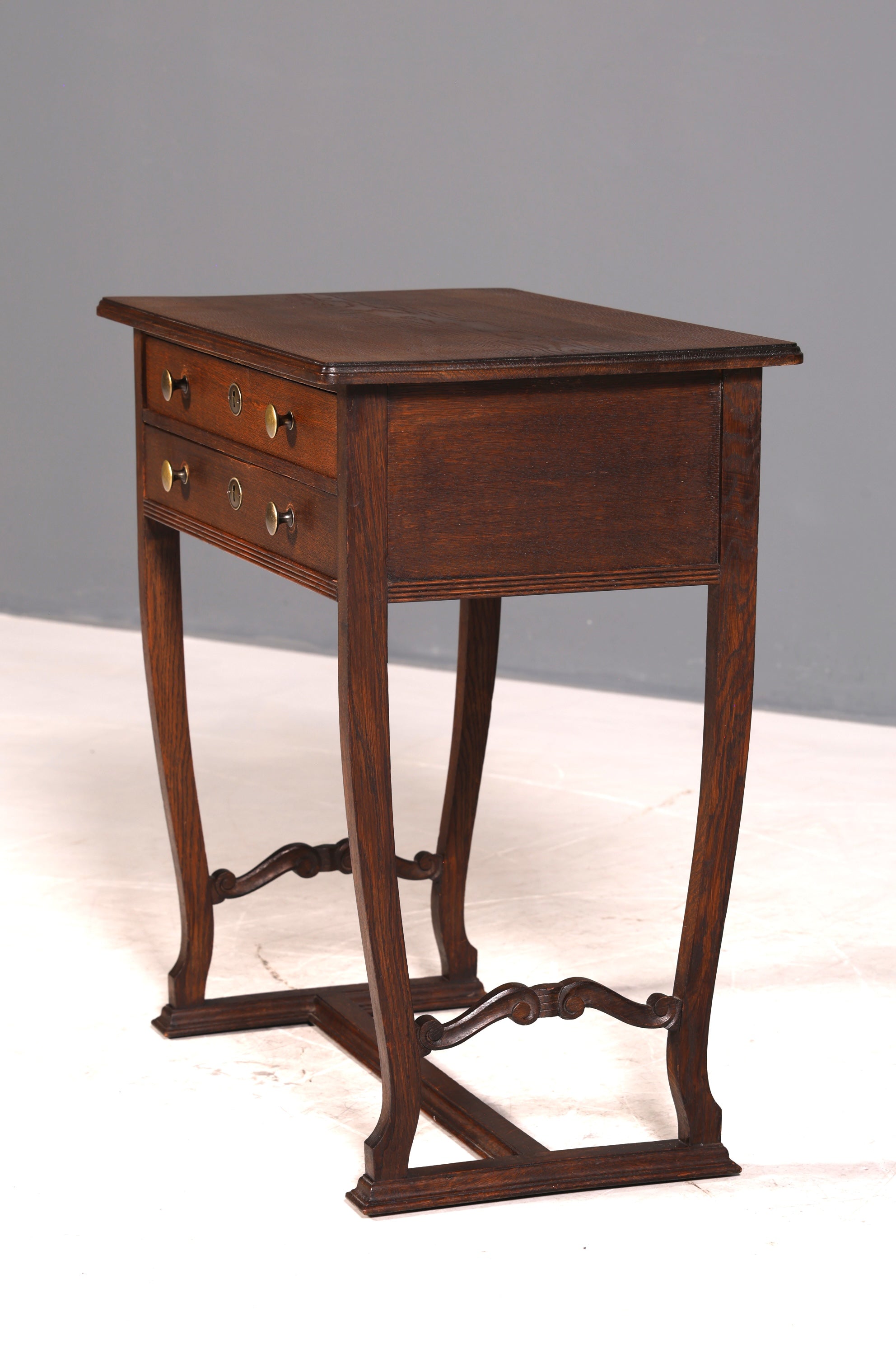 Wunderschöner Jugendstil Kommode Antik Nähtisch um 1910 Eiche Holz Ablagetisch Beistelltisch