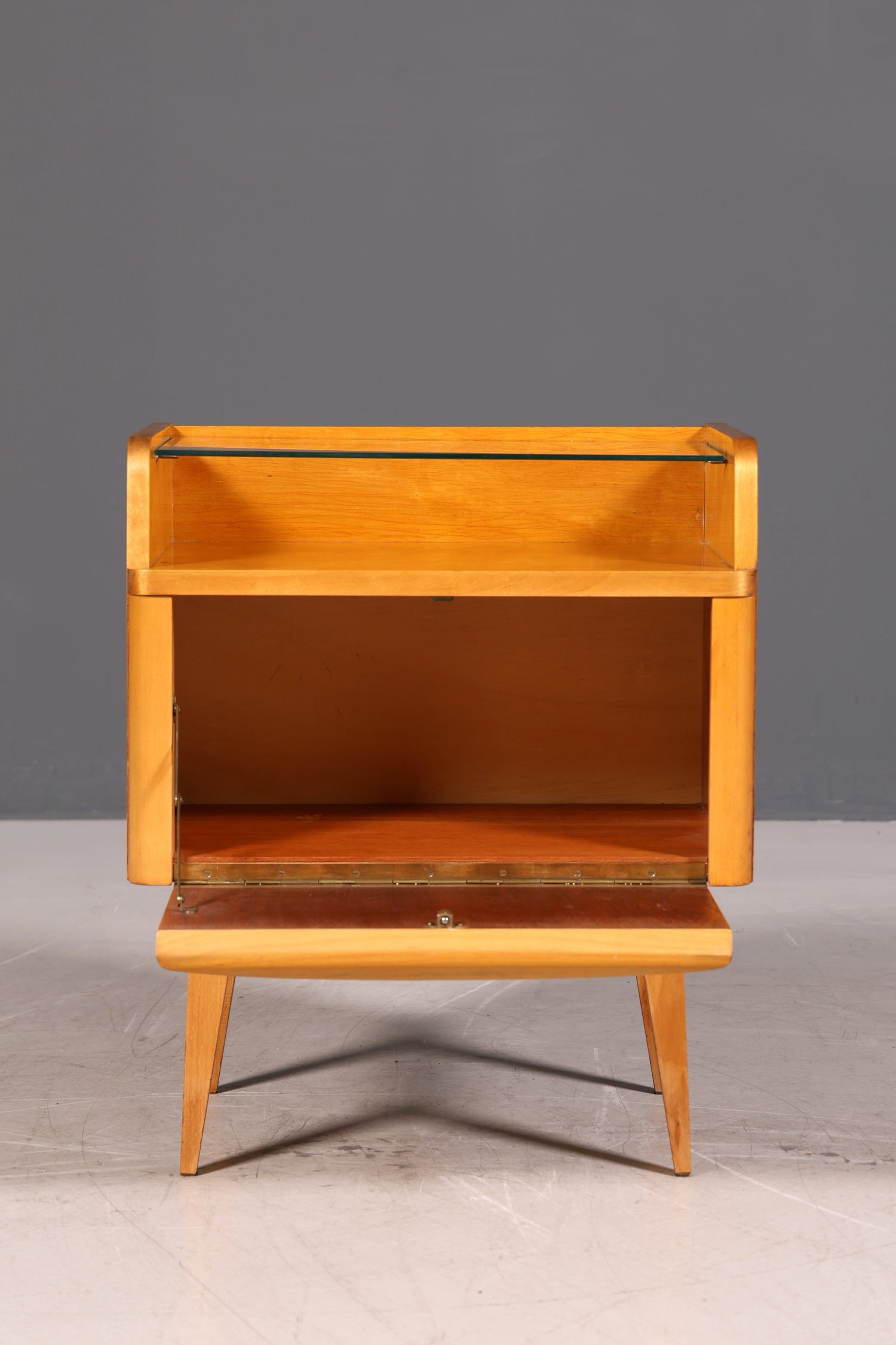 Original Hellerau Kommode Franz Ehrlich Mid Century Klappschränkchen Nachttisch