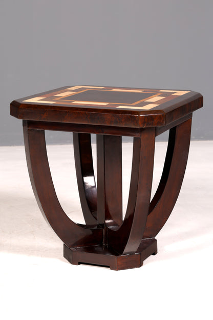 Stylish Art Deco-style side table, antique-style luxury coffee table, occasional table