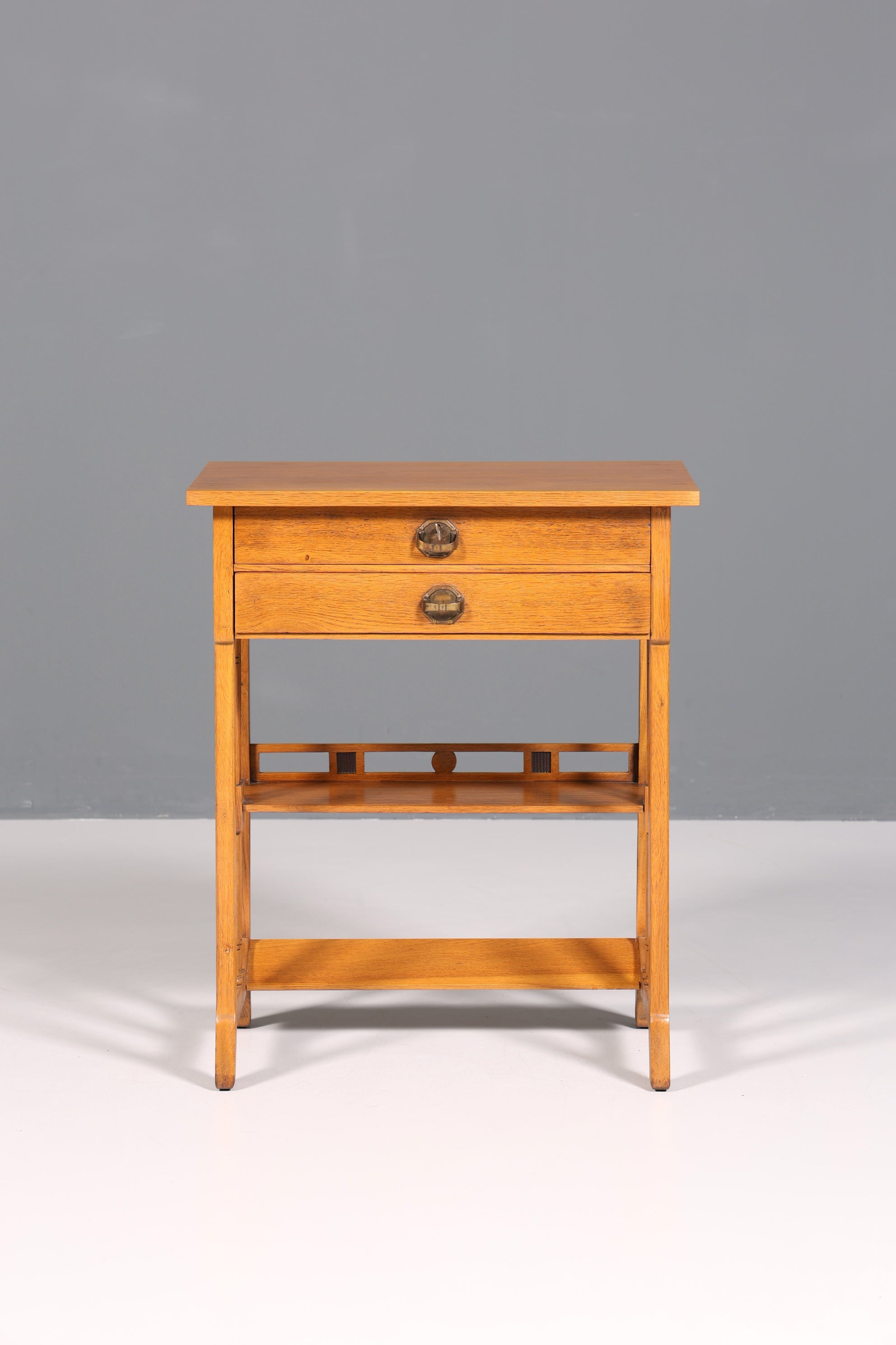 Wunderschöner Jugendstil Nähtisch Antik Beistelltisch um 1910 echt Holz Ablagetisch Kommode