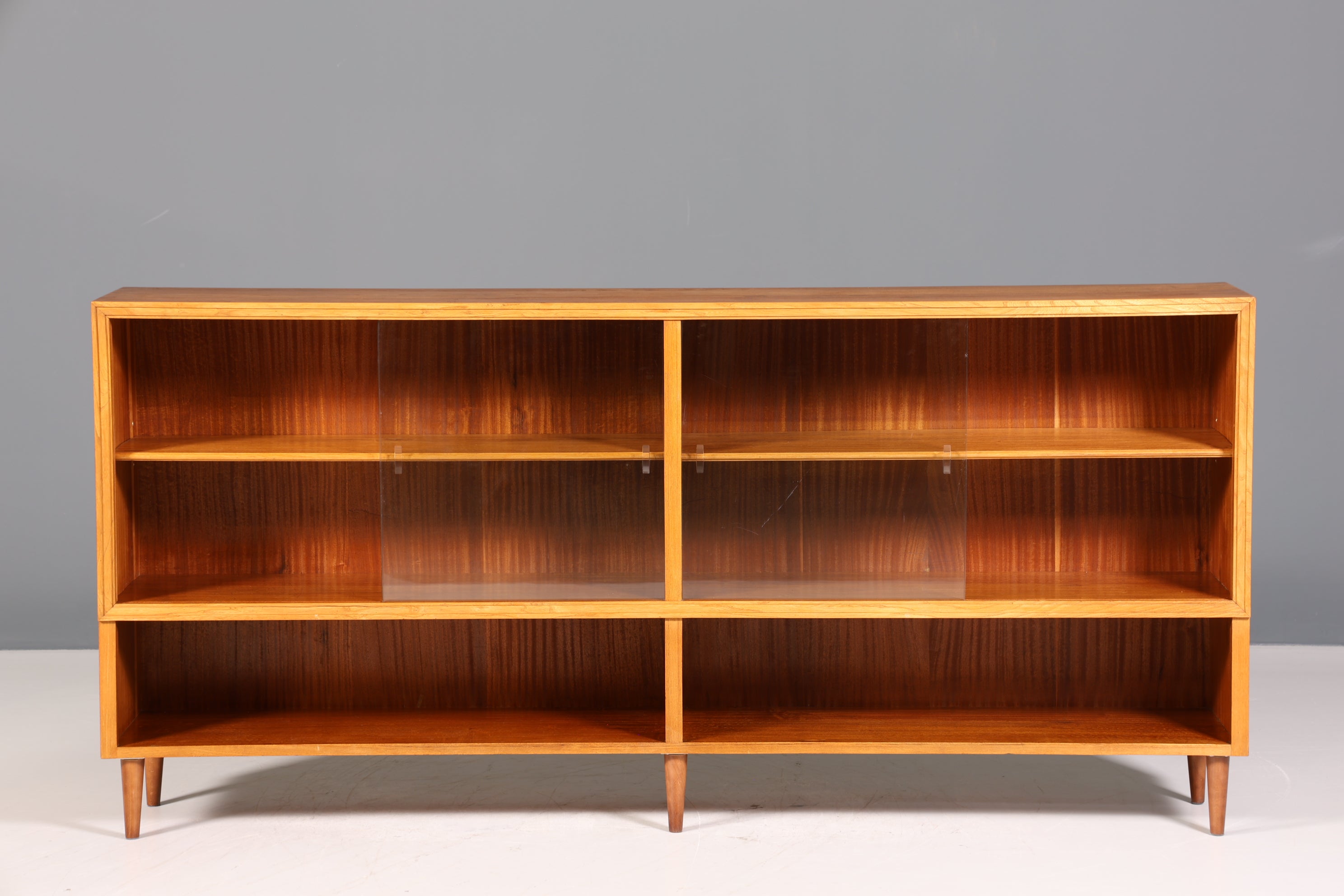 Wunderschöne Mid Century Vitrine Vintage Regal Retro Bücherregal Kommode Buchablage Bibliothek