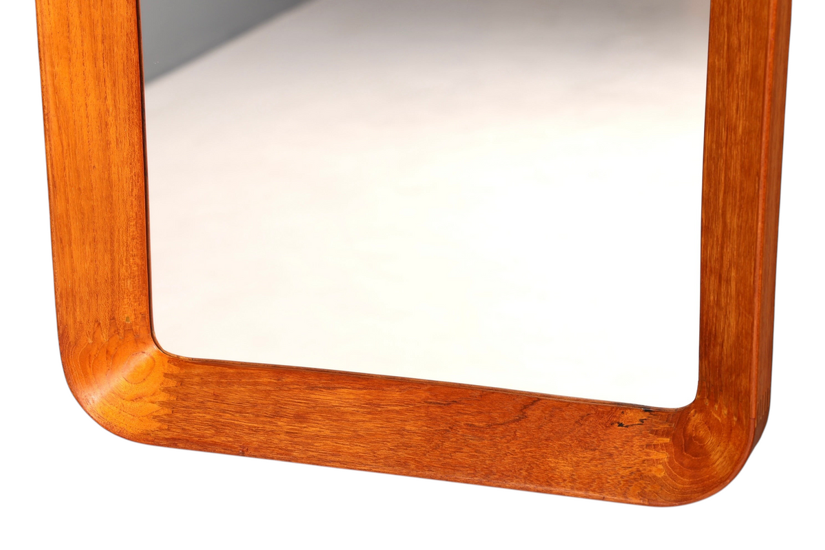 Wunderschöner Mid Century Spiegel Flur Wandspiegel Danish Design Spiegel Teak Holz Flurspiegel