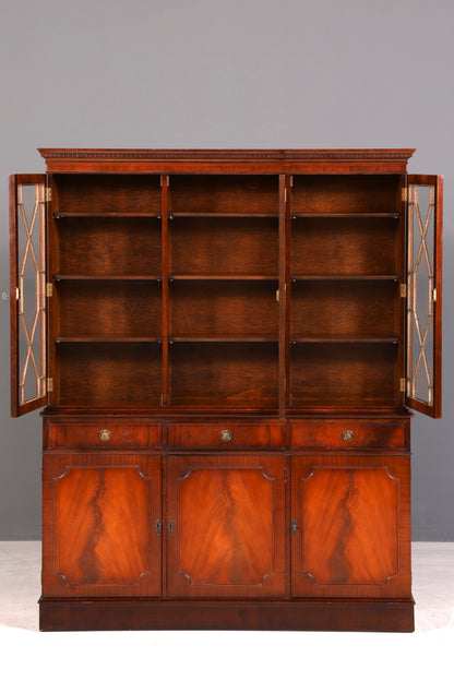 Wunderschöne Englische Vitrine Bibliothek Bücherschrank UK Buffet Schrank 60s Jahre