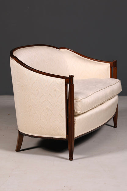 Elegant Art Deco sofa bench 2-seater vintage lounge sofa upholstered sofa salon sofa