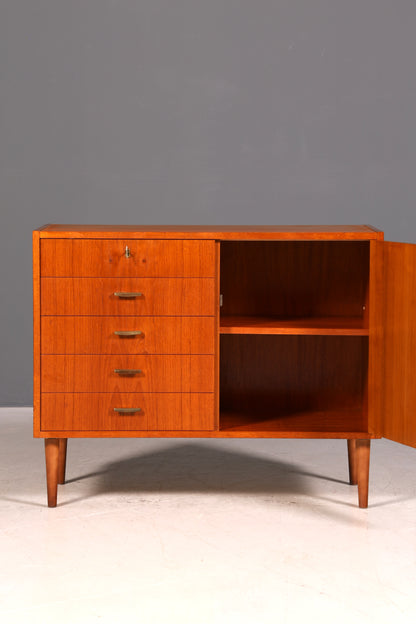 Traumhafte Mid Century Kommode echt Holz Sideboard Vintage Schubladen Kommode