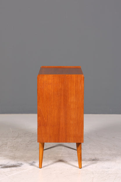 Wunderschöne Mid Century Kommode Teak Holz Nachttisch Vintage Schubladen Kommode