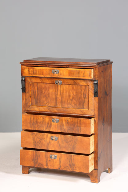 Stilvoller Gründerzeit Sekretär Vertiko Highboard Jugendstil Kommode Schrank um 1880