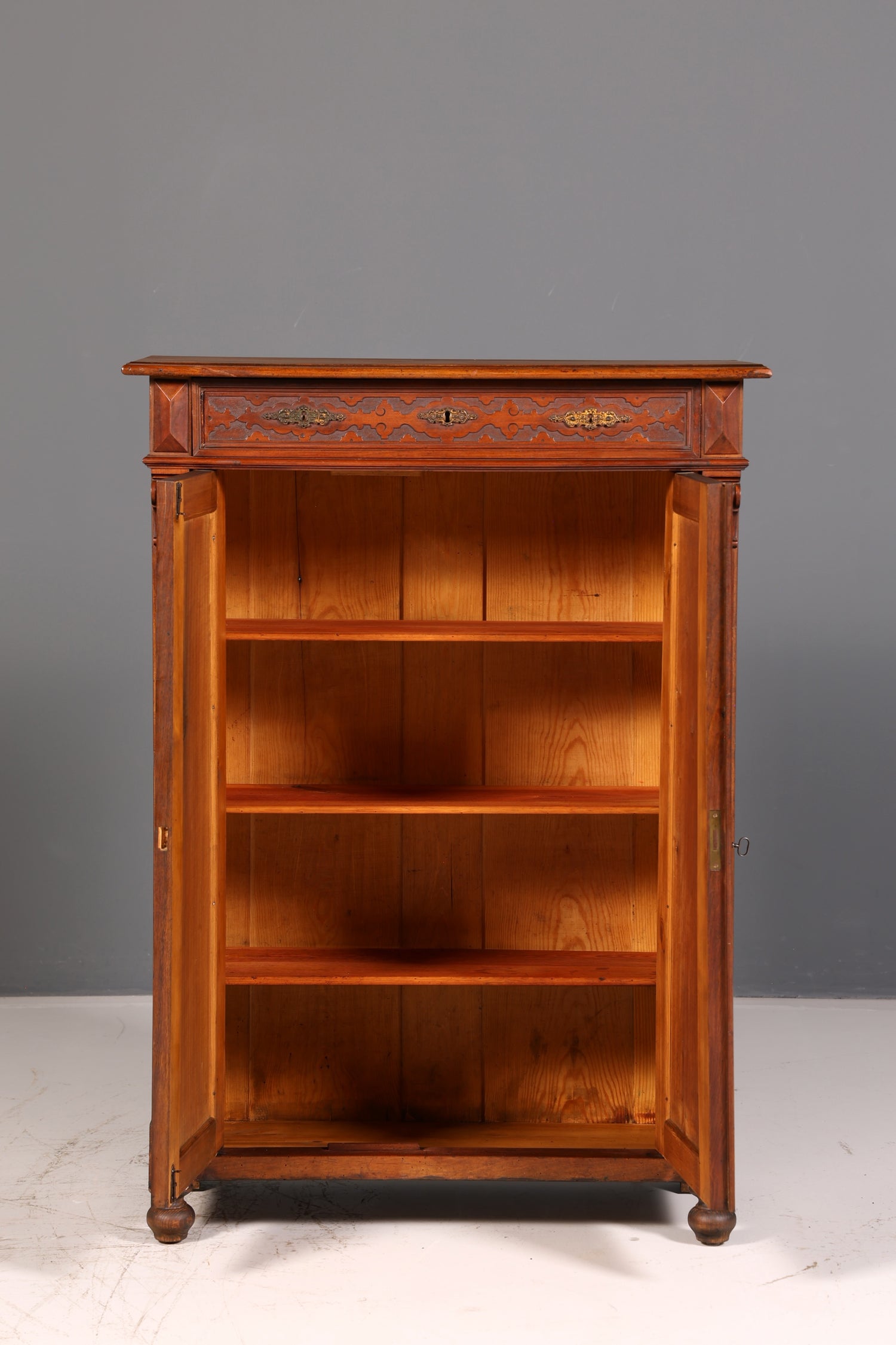 Wunderschönes Gründerzeit Vertiko Jugendstil Schrank Antik Highboard Buffet Kommode Vintage