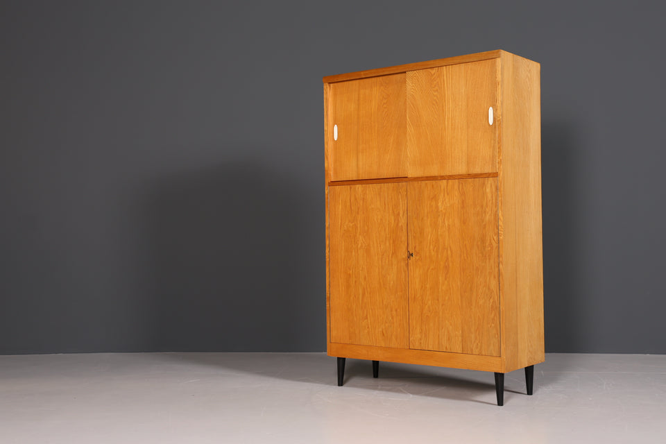 Traumhafter Mid Century Schrank Vintage Holz Highboard Retro Kommode