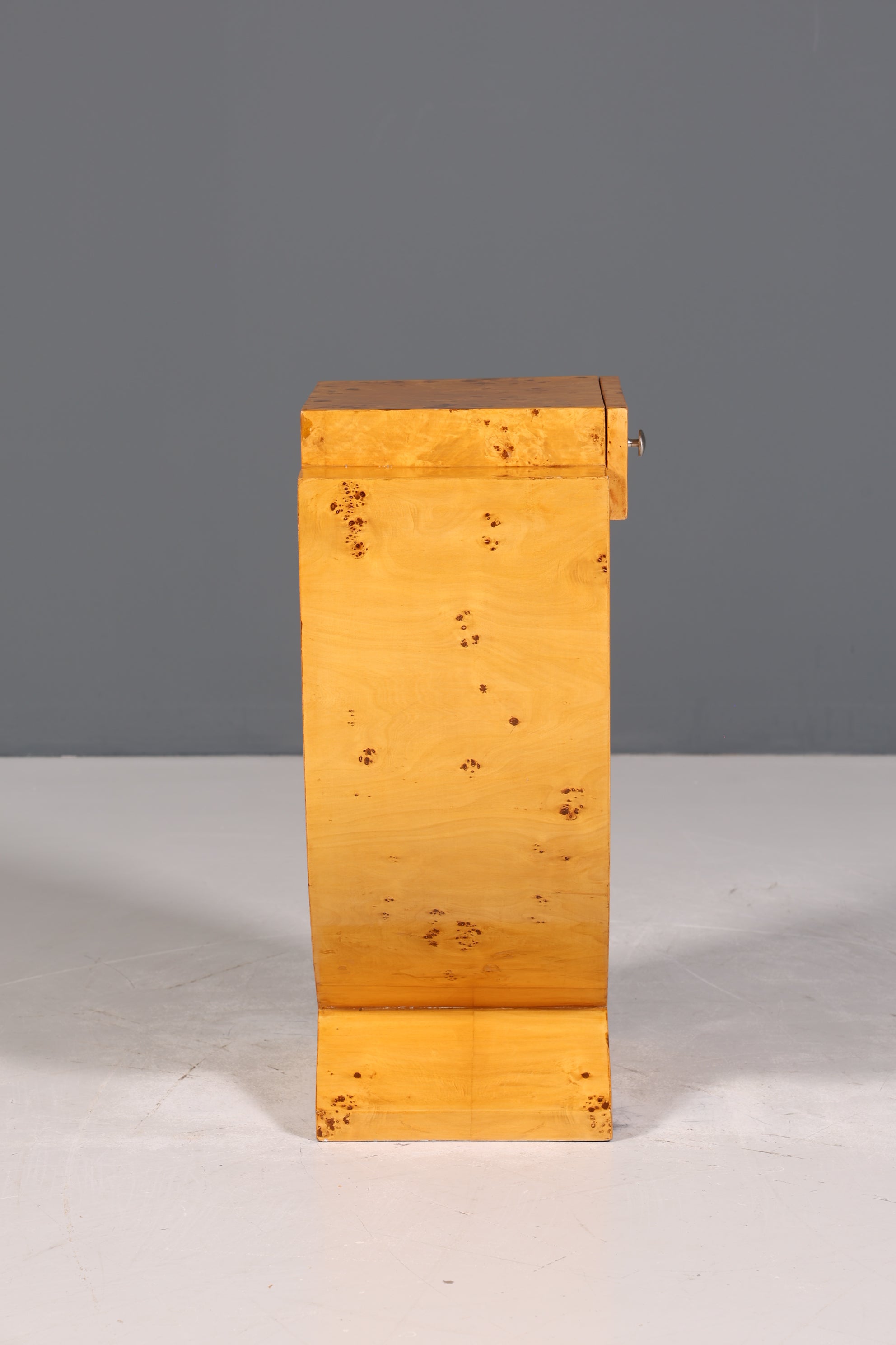 Fantastic Art Deco style side table design chest of drawers bedside table birch stand on the left