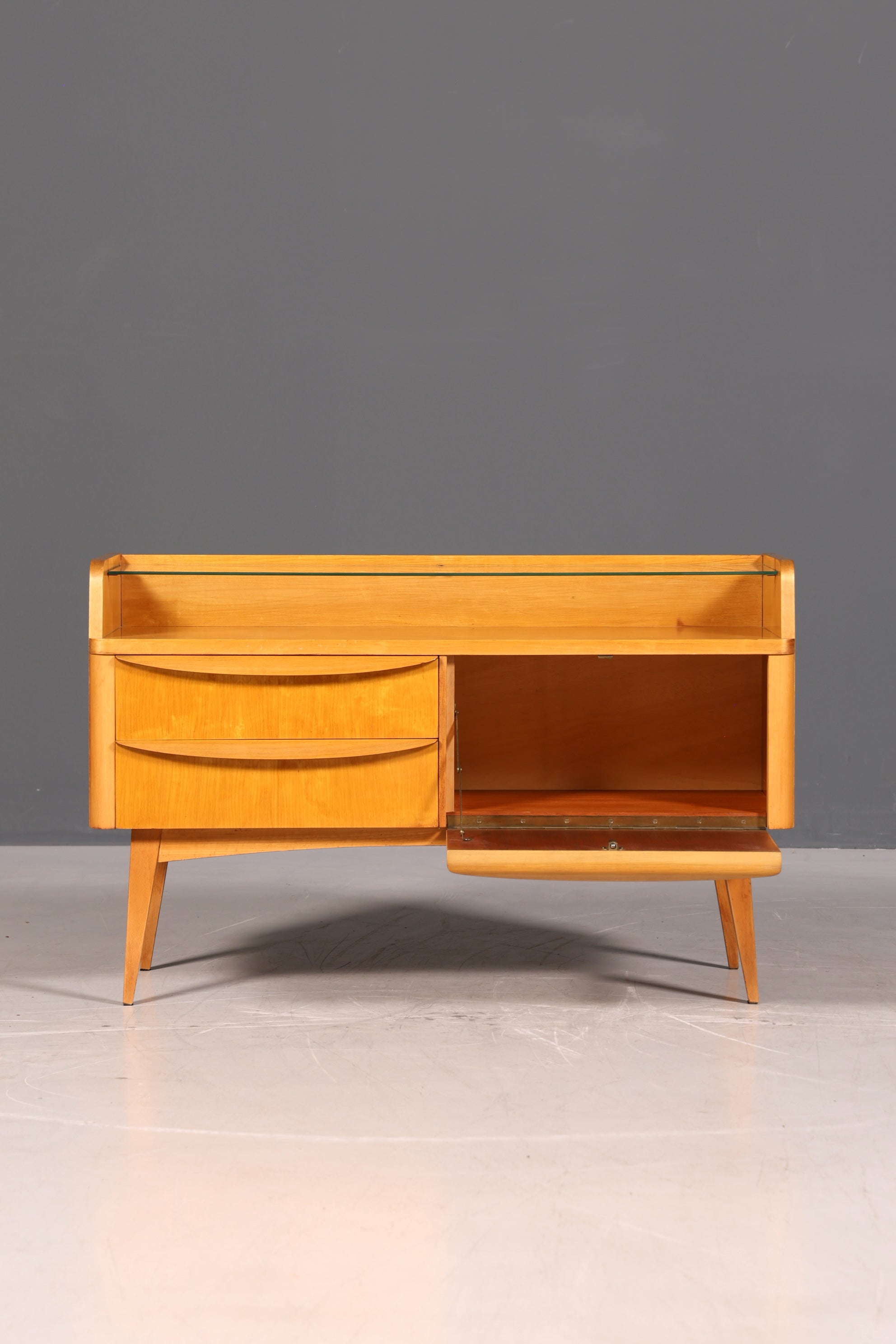 Original Hellerau Schrank Franz Ehrlich Mid Century Sideboard Lowboard DDR Design