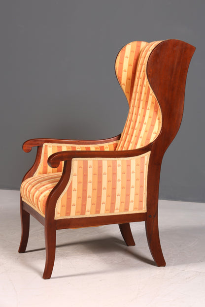 G013 Finish Ohrenbackensessel Biedermeier Englisch