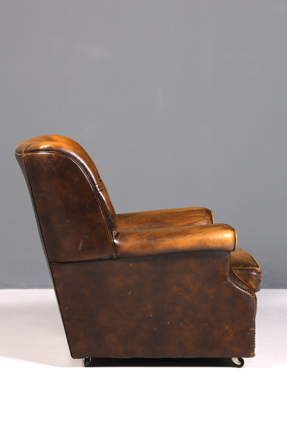 Stilvoller Original Chesterfield Sessel Englischer Armlehnsessel Englisch Herrensessel 2 von 2