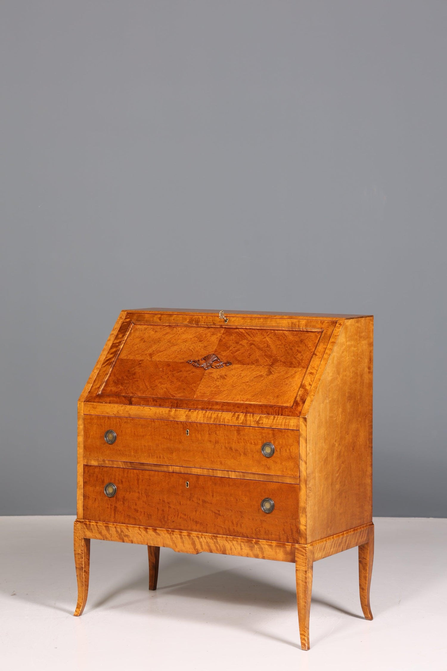 Stilvoller Sekretär um 1930 Büro Kommode echt Holz Schreibtisch Bürokommode