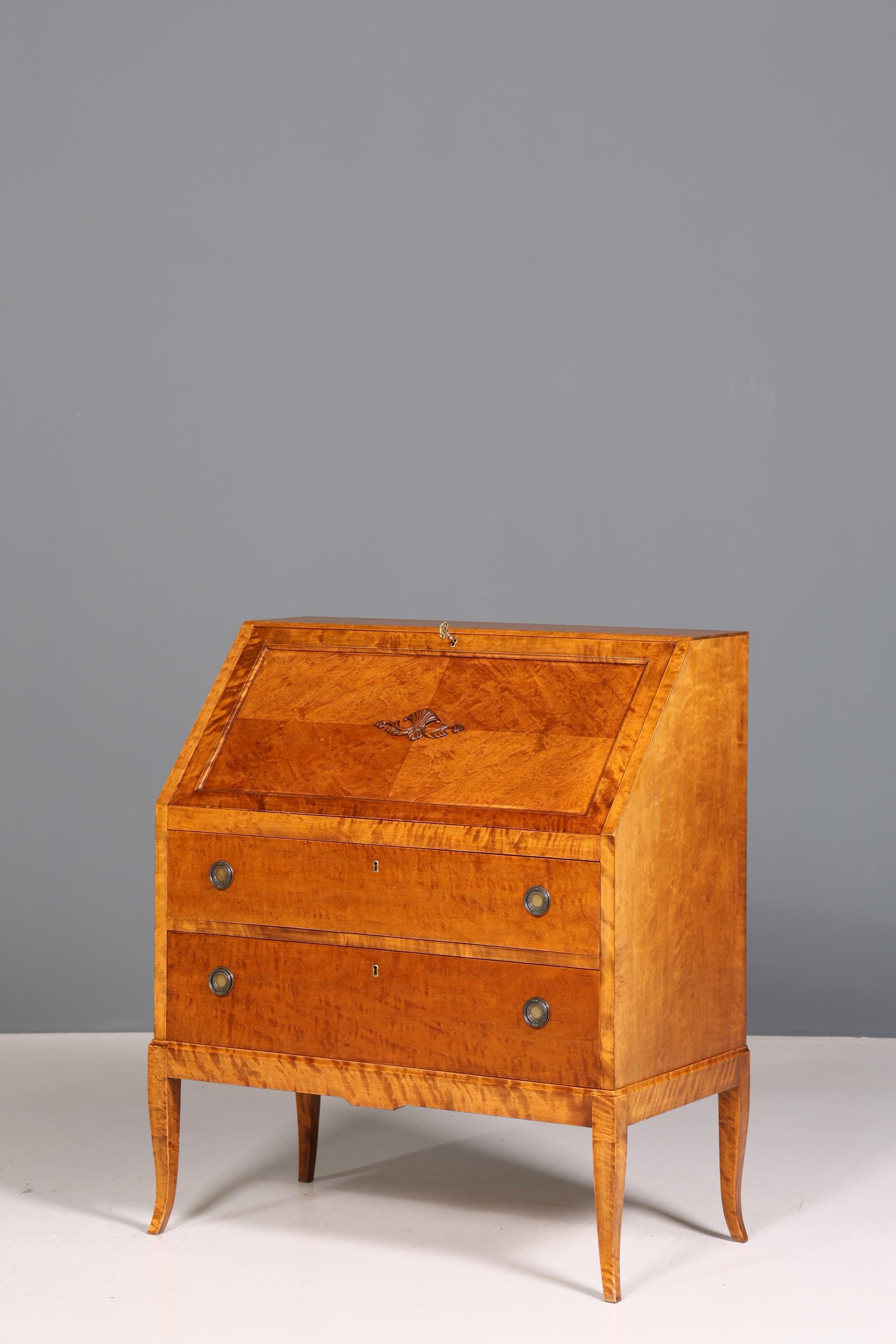 Stilvoller Sekretär um 1930 Büro Kommode echt Holz Schreibtisch Bürokommode