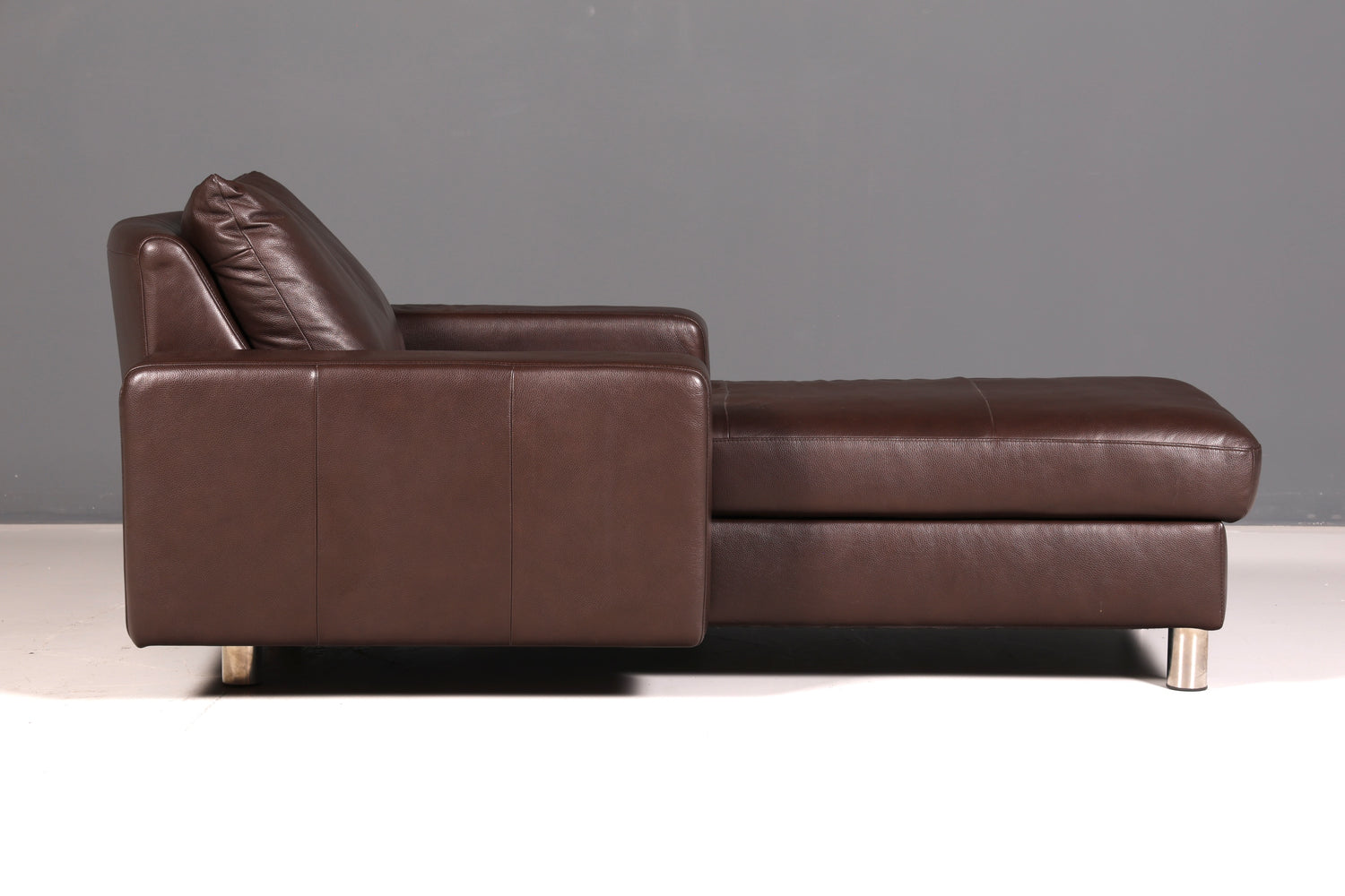 Wunderschöne Stressless E200 Récamière Echtleder Braun Longchair Ottomane Ledersofa Relaxliege Vintage