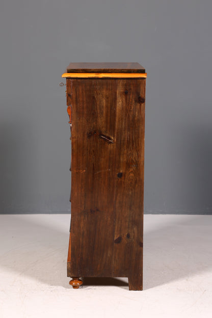 Wunderschöne Gründerzeit Kommode Jugendstil Vertiko Schubladenkommode Antik Wäschekommode