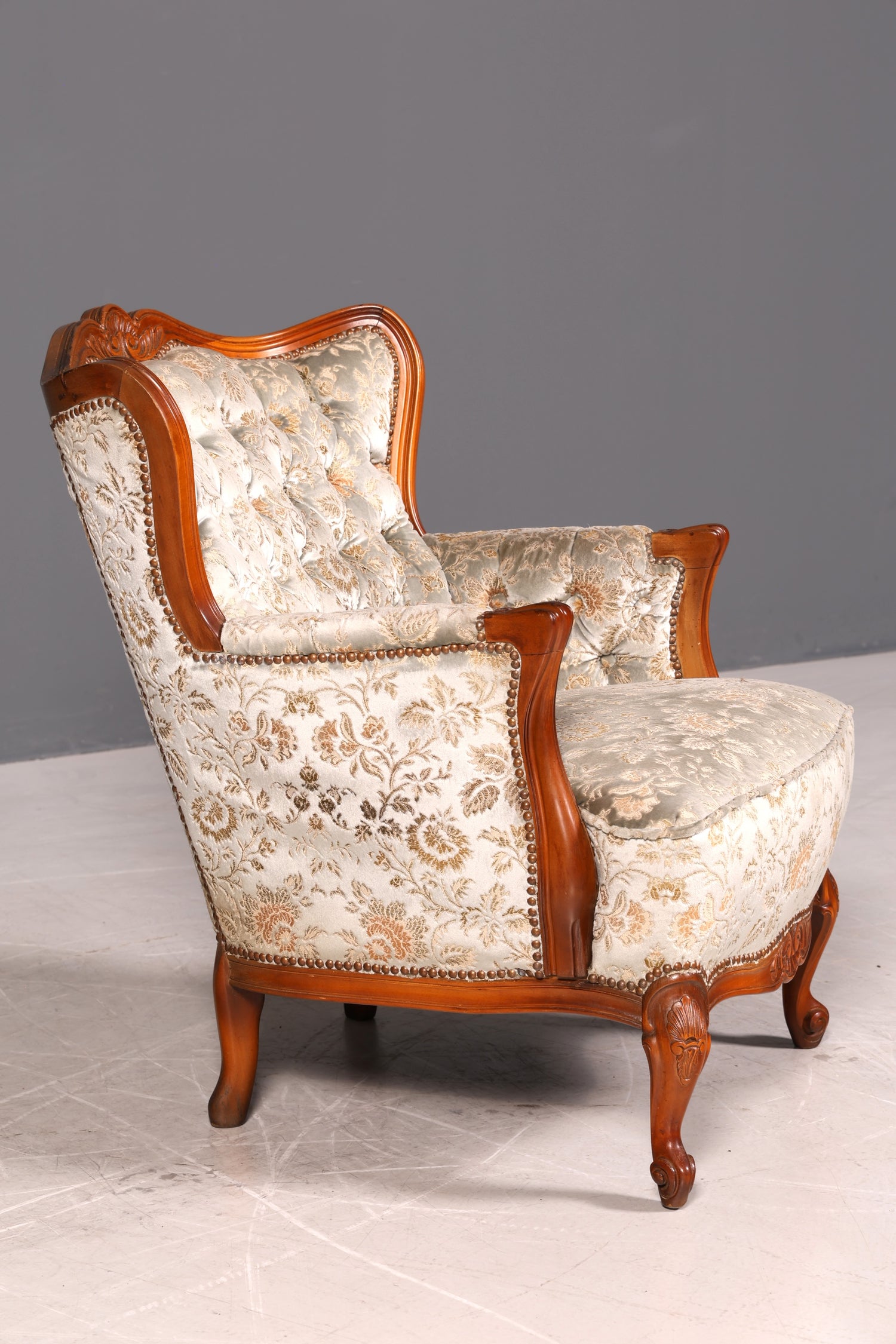 Wunderschöner Chippendale Sessel Antik Barock Stil Chesterfield Armlehnsessel 2 von 2