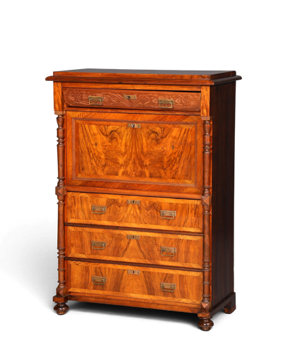 G782 Finish Wunderschöner Gründerzeit Sekretär Kommode Jugendstil Schubladenkommode Antik Vertiko (Kopie)
