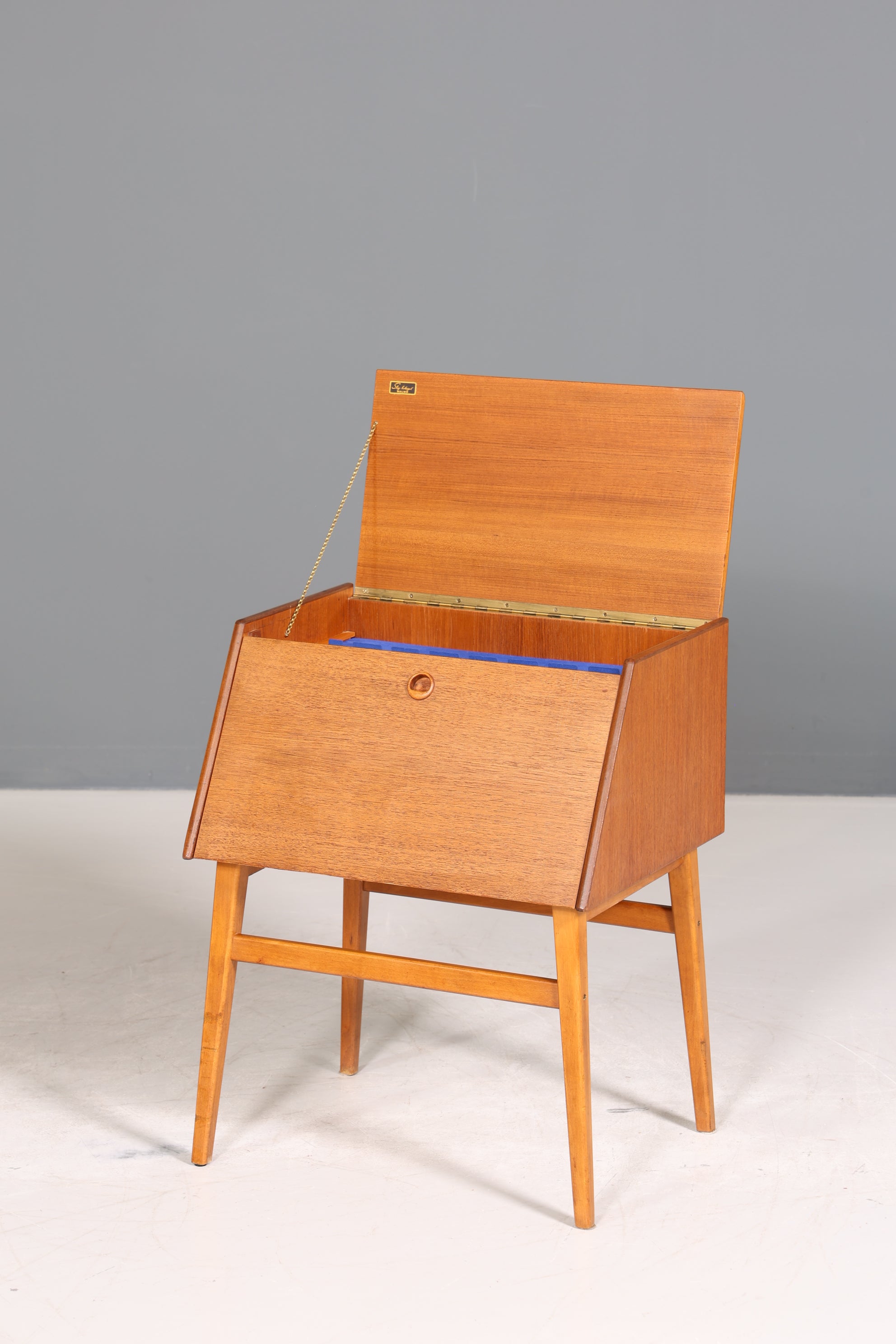 Traumhafte Mid Century Kommode Stig-Bolaget Teak Holz Besteckkasten Besteckschrank Schränkchen 60er Jahre