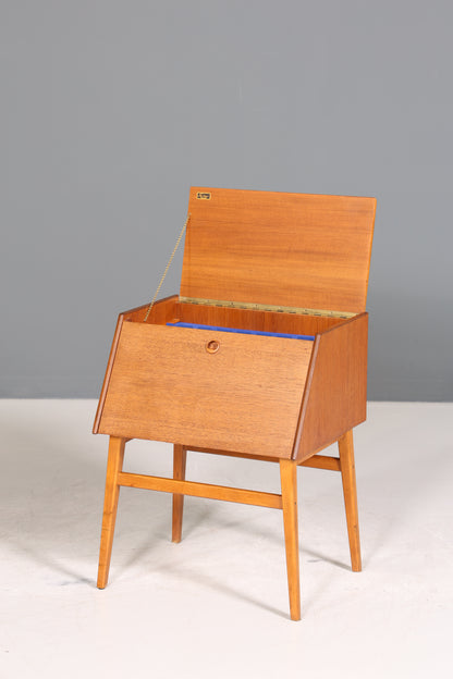Traumhafte Mid Century Kommode Stig-Bolaget Teak Holz Besteckkasten Besteckschrank Schränkchen 60er Jahre