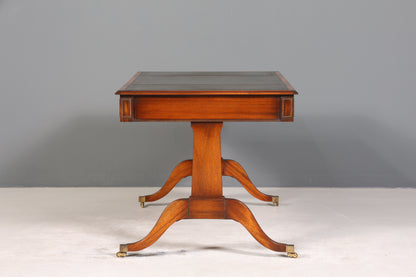 Wunderschöner Englischer Schreibtisch echt Lederauflage Regency Stil Bürotisch Antik Stil Office Desk