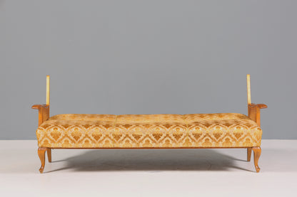 Wunderschönes Chippendale Sofa Barock Stil Wiener Geflecht Schlafsofa 3-Sitzer Couch Gästebett