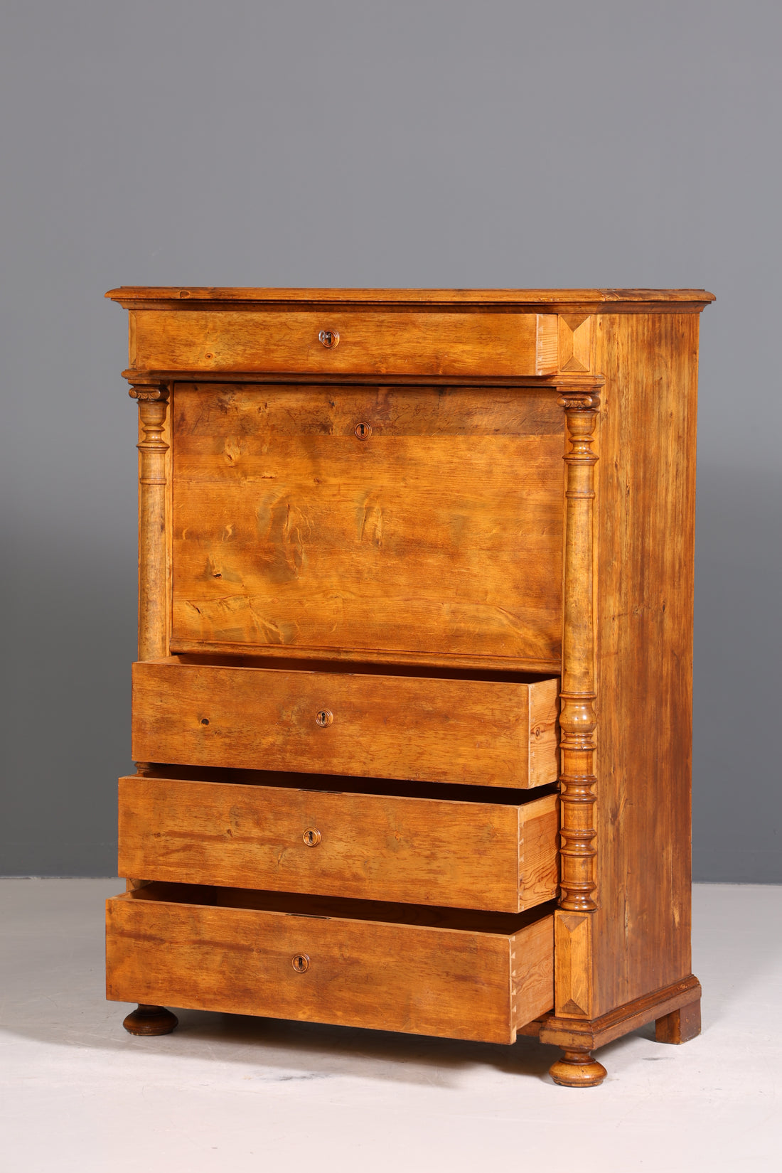 Wunderschöner Biedermeier Sekretär Gründerzeit Vertiko Antik Kommode Schreibkommode