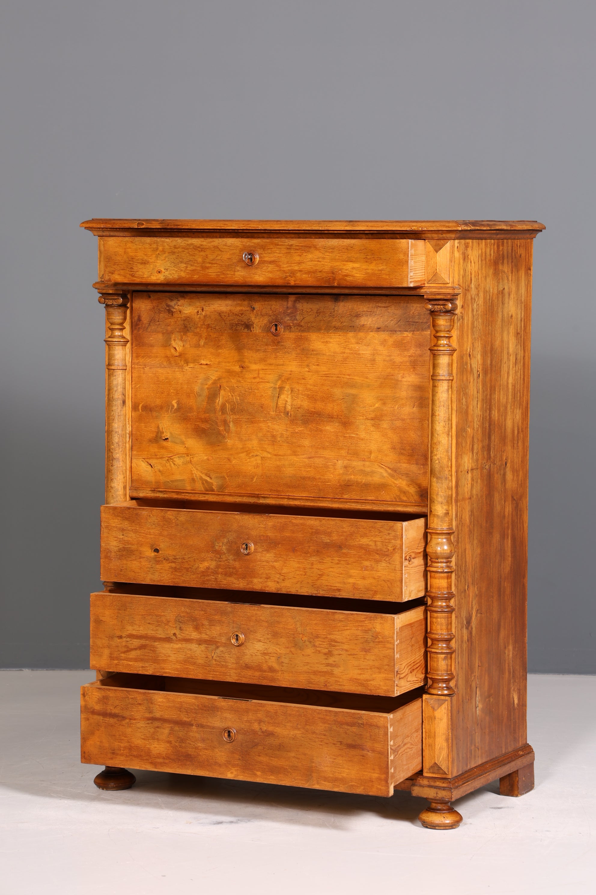 Wunderschöner Biedermeier Sekretär Gründerzeit Vertiko Antik Kommode Schreibkommode