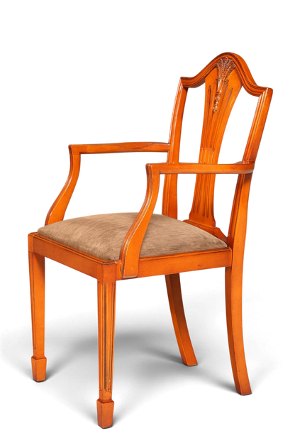 Edler Englischer Stuhl im Hepplewithe Stil Englisch Armlehnstuhl Dining Chair Küchenstuhl Sekretär Stuhl 2 von 2