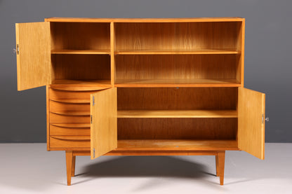 Original Hellerau Mid Century Vitrine Schrank Franz Ehrlich 602 Kommode Bücherregal Highboard