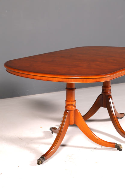 Beautiful Original Bradley Extendable Dining Table, Yew, English Antique 1960s Kitchen Table, Made in England