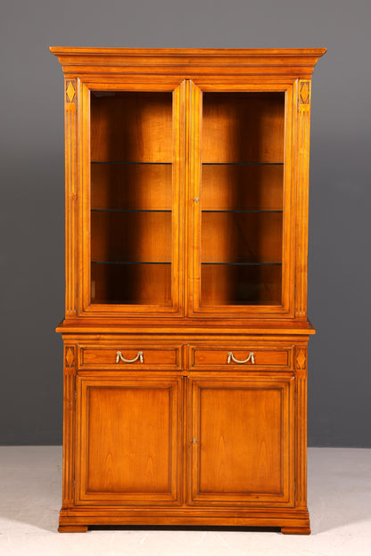 Traumhafte Original Selva Vitrine Antik Stil massiv Holz Buffet Villa Borghese Schrank Bibliothek