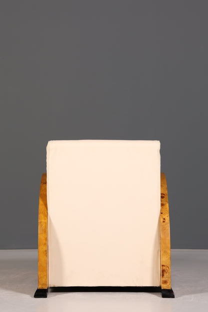 Wunderschöner Art Deco Design Sessel Clubsessel Birke Armlehnsessel 1 von 2