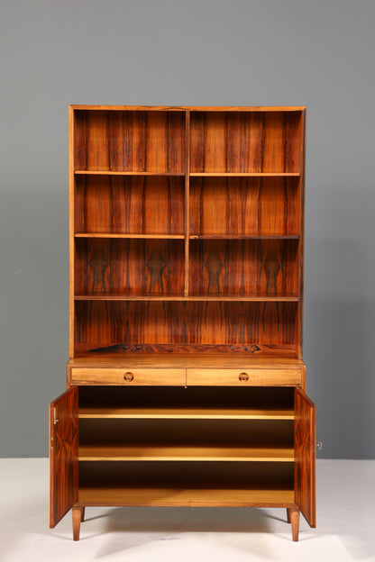 Traumhaftes Mid Century Regal Palisander Schrank Danish Design Retro Kommode Vintage Bücherregal 60er Jahre 2 von 2