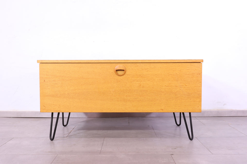 Original Hellerau Kommode Joachim Nebelung 430 Bauhaus Klappschrank Hairpin Legs